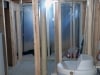 Framing basement bathroom