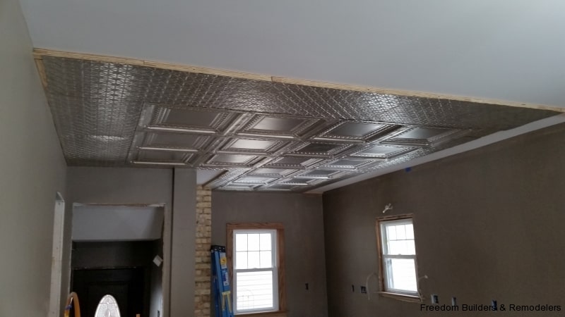 Tin Ceiling Freedom Builders Remodelers