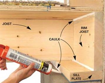 Seal Basement Air Leaks